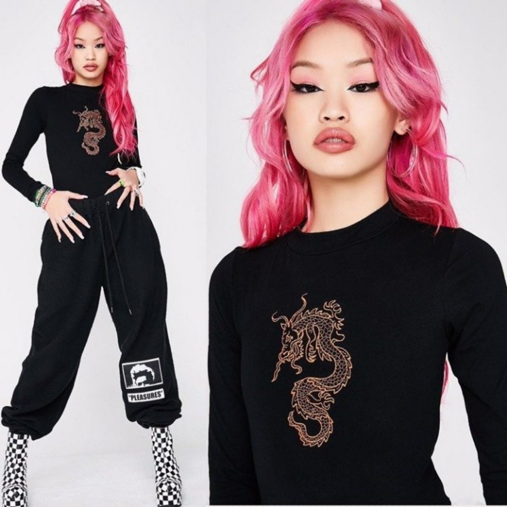 1DAYSALE!✨Firebreather Lace-Up Back Bodysuit - Picture 3 of 6